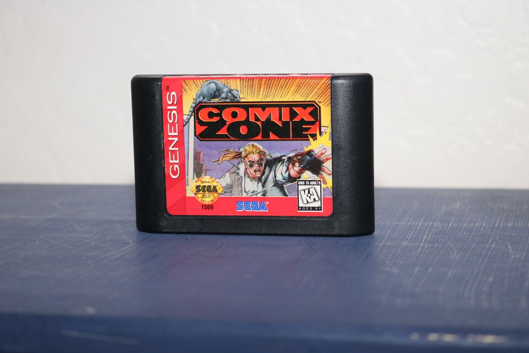 Comic Zone Sega Genesis Game 1995 Vintage 1990s for the Genesis / Nomad