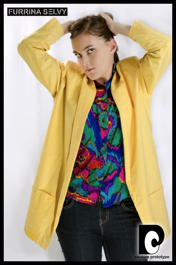 Selvy & Co. Bebe LTD Yellow Blazer One size fits … - image 3