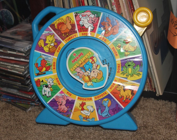 The Farmer Says Toy by Mattel See 'N Say Pull String Silly Speak