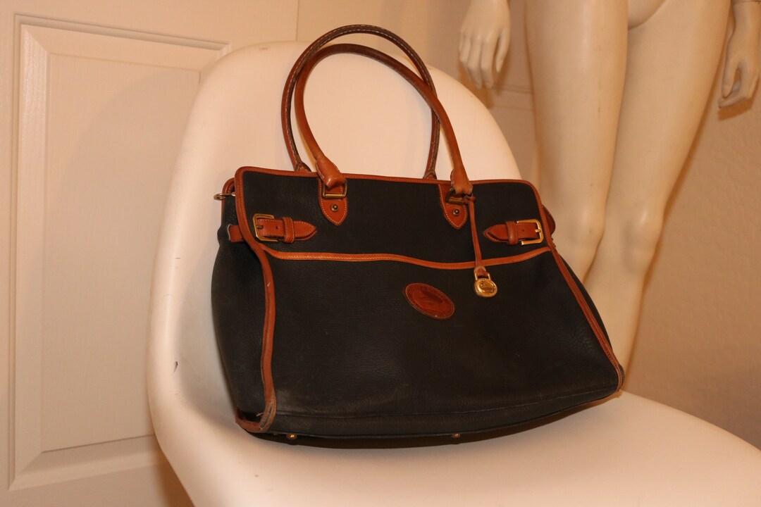 Dooney & Bourke BRIEFCASE 1980s-1990s Laptop Bag PURSE Vintage 90s
