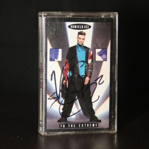 Vanilla Ice Autograph (1990) Cassette To the Extreme Rap Hip Hop 1990s Single Rap New Jack Ice Soul Cube 90s Music