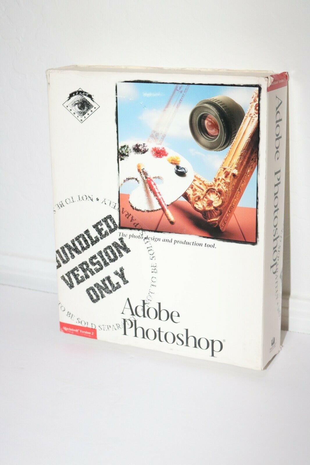 Adobe Photoshop 2.0 Vintage Mac Vintage 1991 Bundle Box NO 3.5