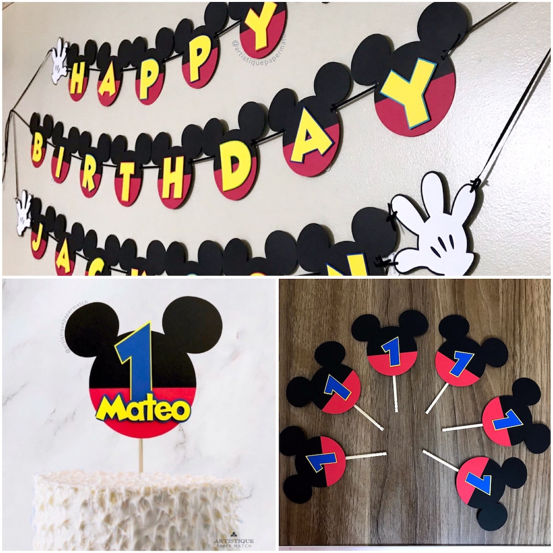 Mickey One Birthday Package, Mickey Inspired Birthday Party, Mickey ...