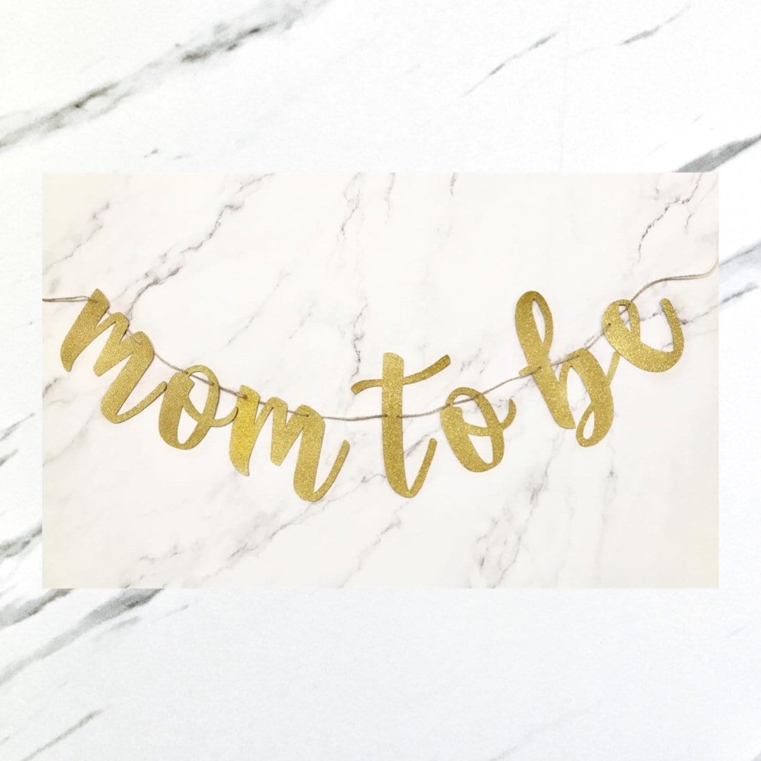 Mom to Be Banner, Baby Shower Glitter Banner, Future Mom Banner, Boho ...