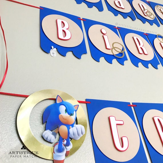 Sonic Birthday Party Decorations, Sonic Party Supplies, Sonic