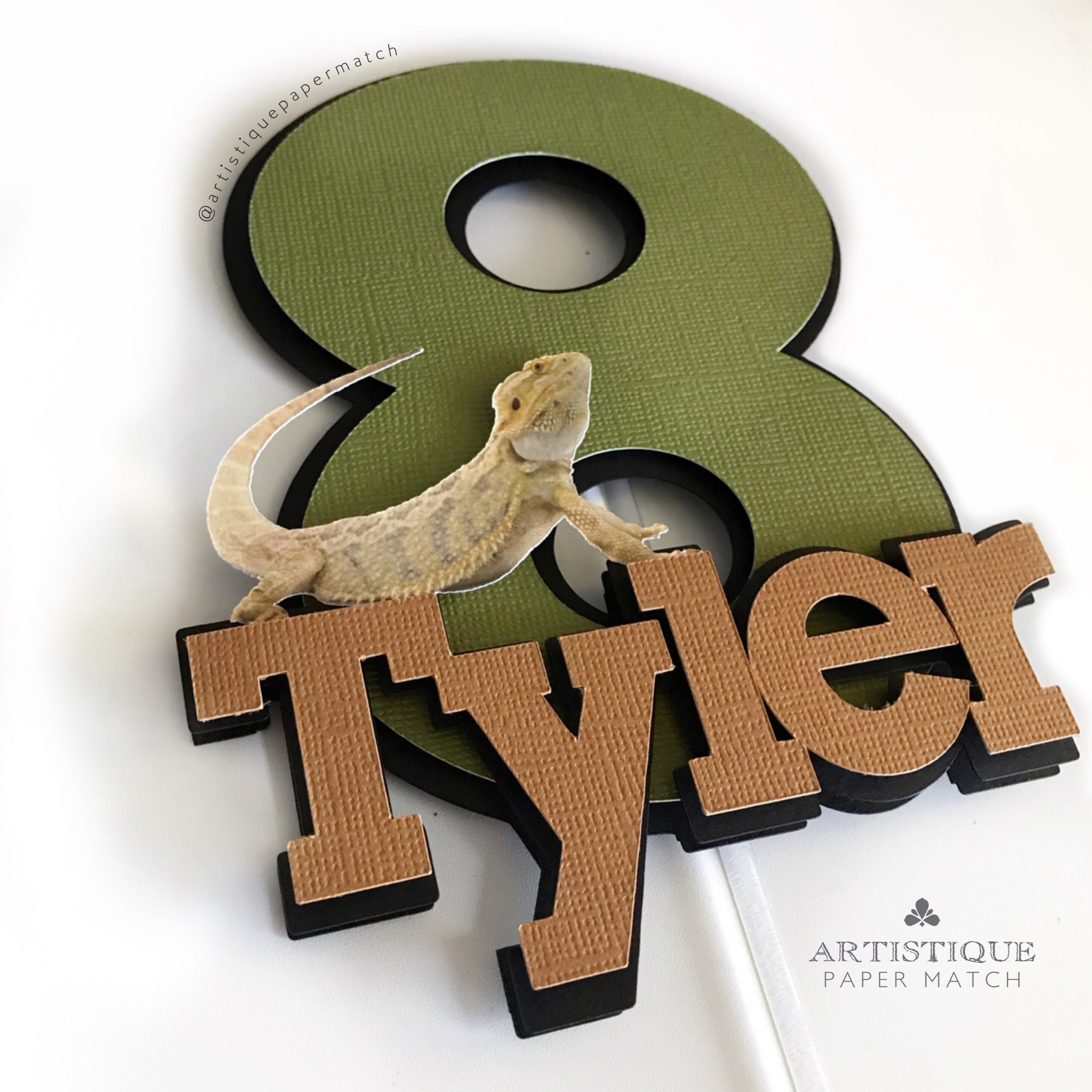 Reptile Cake Topper Lizard Cake Topper Gheco Cake Topper Etsy