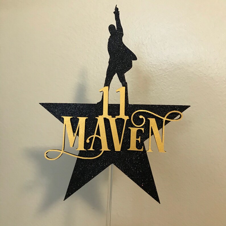 Hamilton Inspired Cake Topper Hamilton Musical Inspired Cake Etsy
