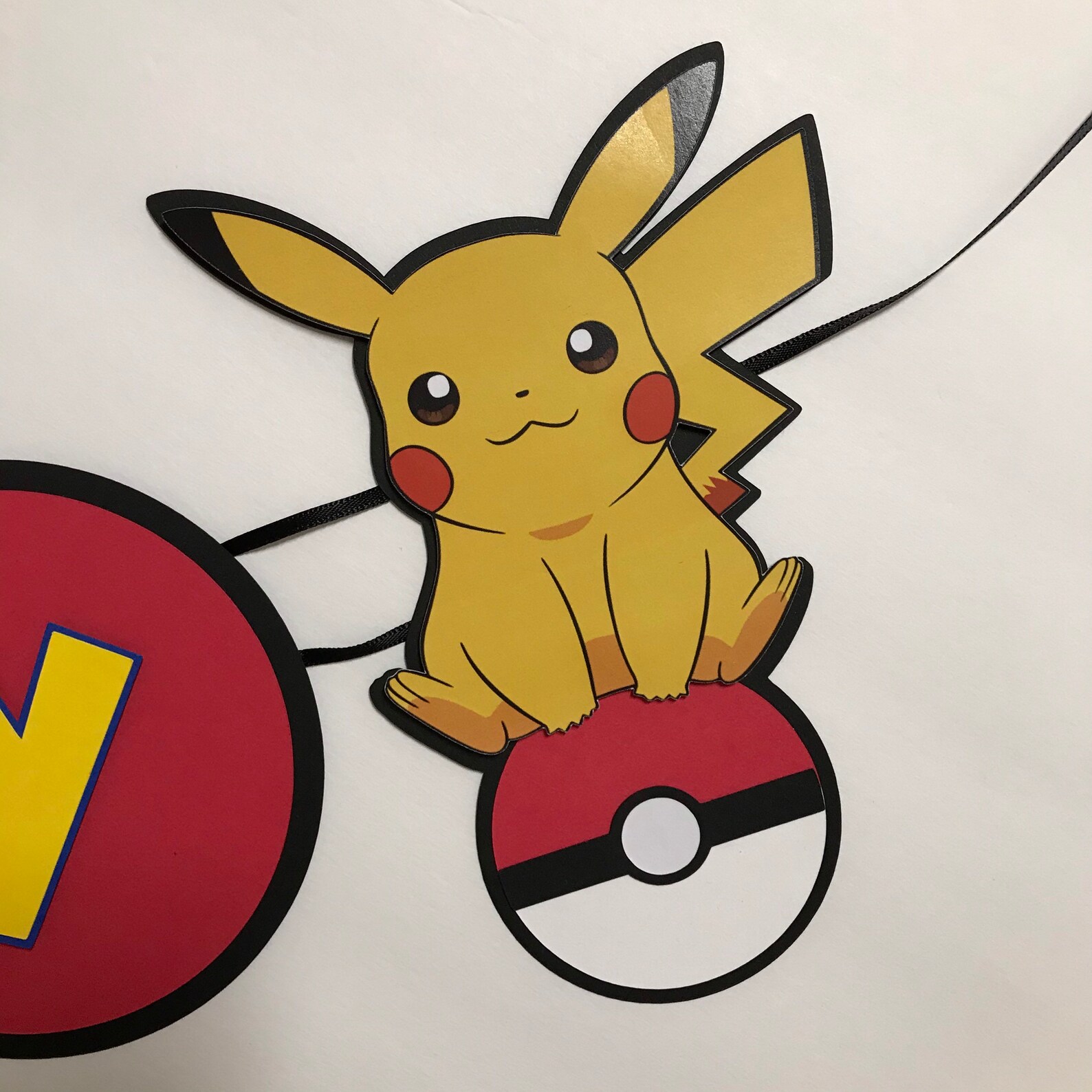 Pikachu Inspired Birthday Banner, Pokemon Pikachu Birthday Banner ...