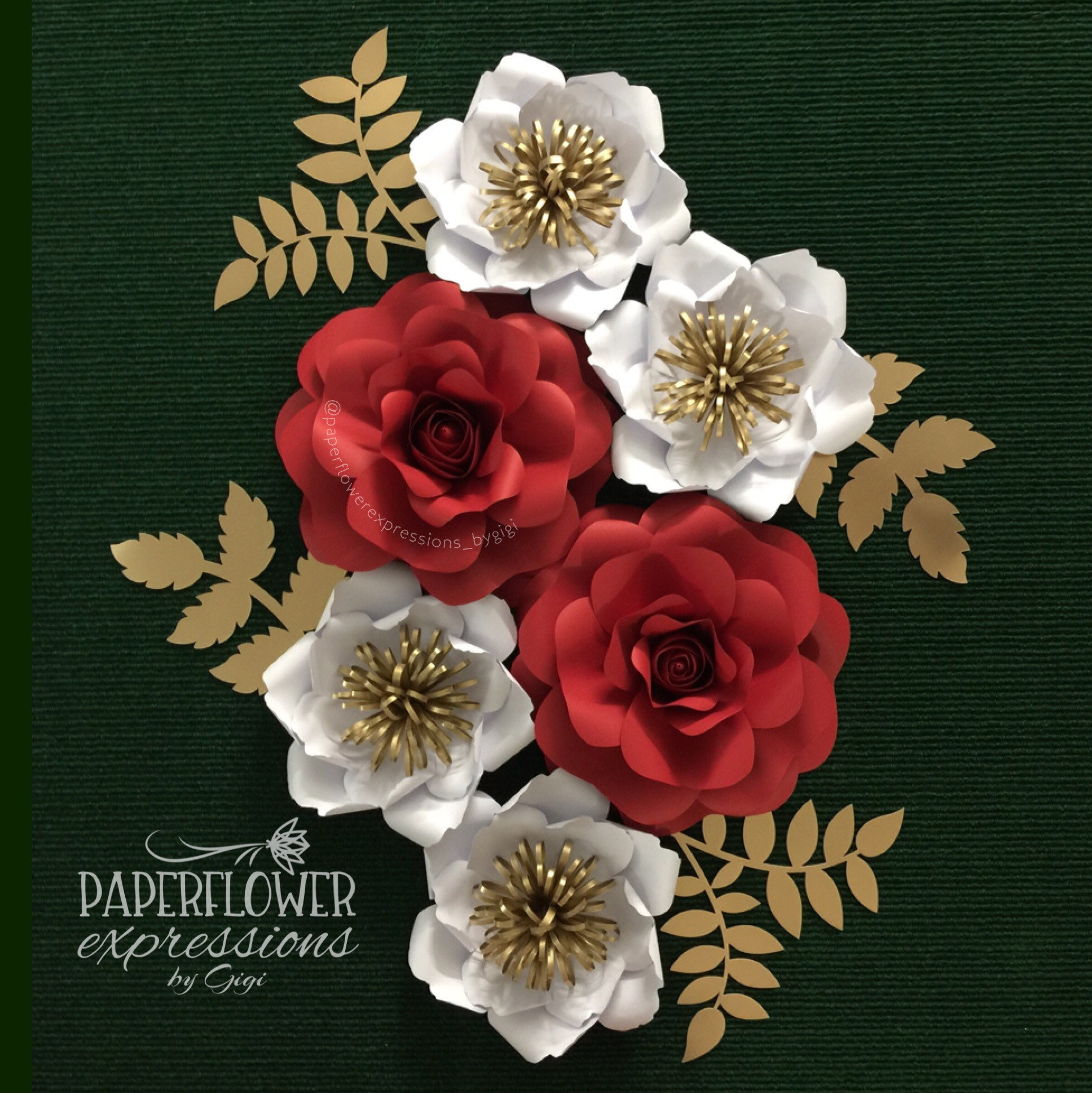 Red and White Flower Backdrop Red Roses Wall Decor Wedding - Etsy