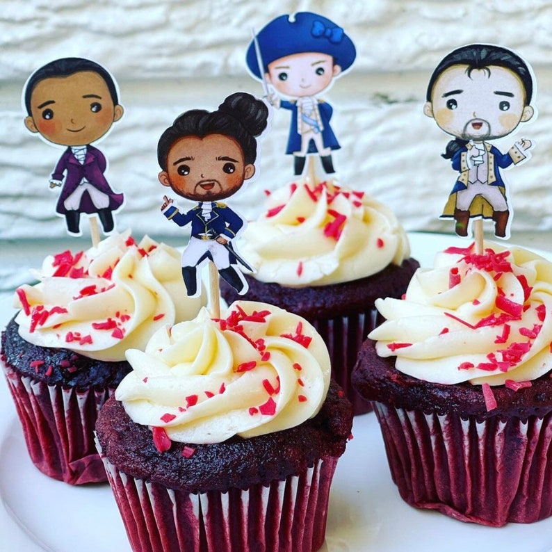 Hamilton Cupcake Toppers Inspired Hamilton Birthday Party Etsy UK