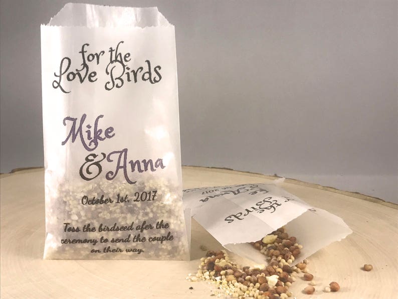 Bird Seed Wedding Exit Toss For the Love Birds Eco Etsy