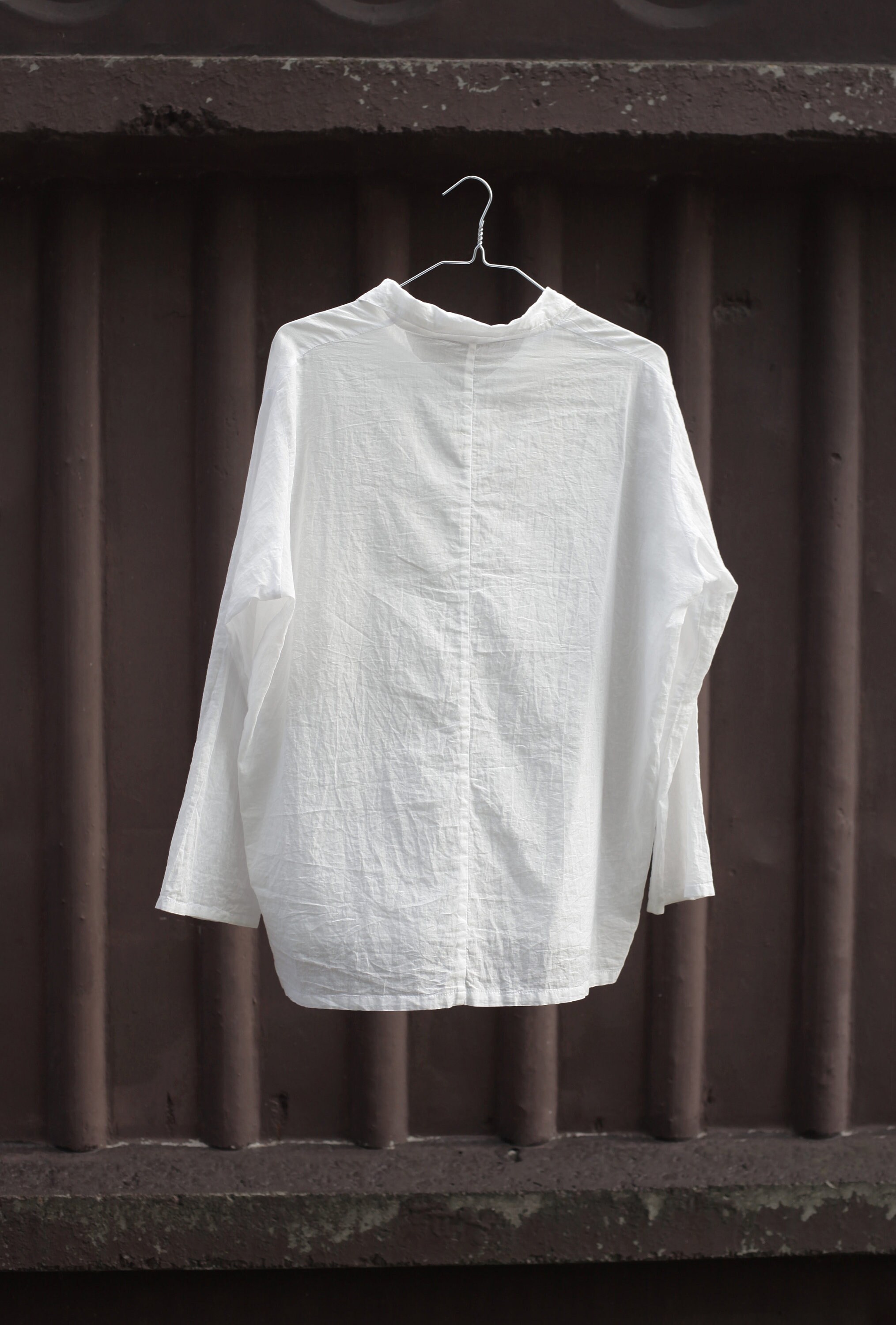 Long sleeve beach shirt Organic cotton tee shirt White cotton Etsy