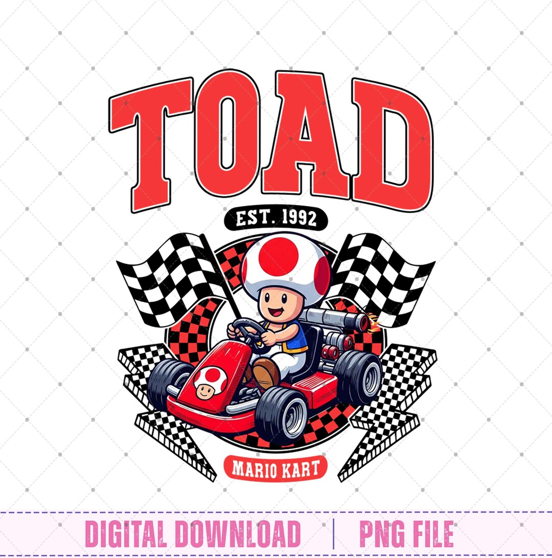Toad Racing Car Race Cars Super Mario Epic Universe Png, Toad Epic Universe Family ...