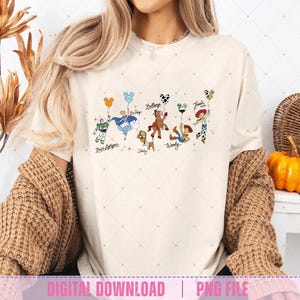 Globos de firmas de Toy Story de Disney en formato PNG, Disneyworld, Buzz Lightyear, viaje familiar. imagen 2