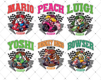 Autos de carreras personalizados Super Mario Epic Universe (Png), Mario Luigi Princesa Peach Epic Universe Familia (Png), Emparejamiento de grupos épicos, Mario Kart (Png)
