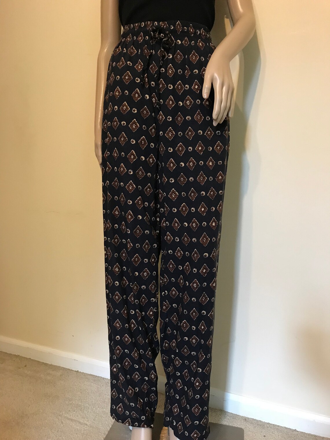 Vintage 80s 90s Pants Gaucho Harem Pants Medium Large | Etsy