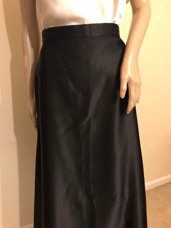 90s black tie evening skirt by Tadashi