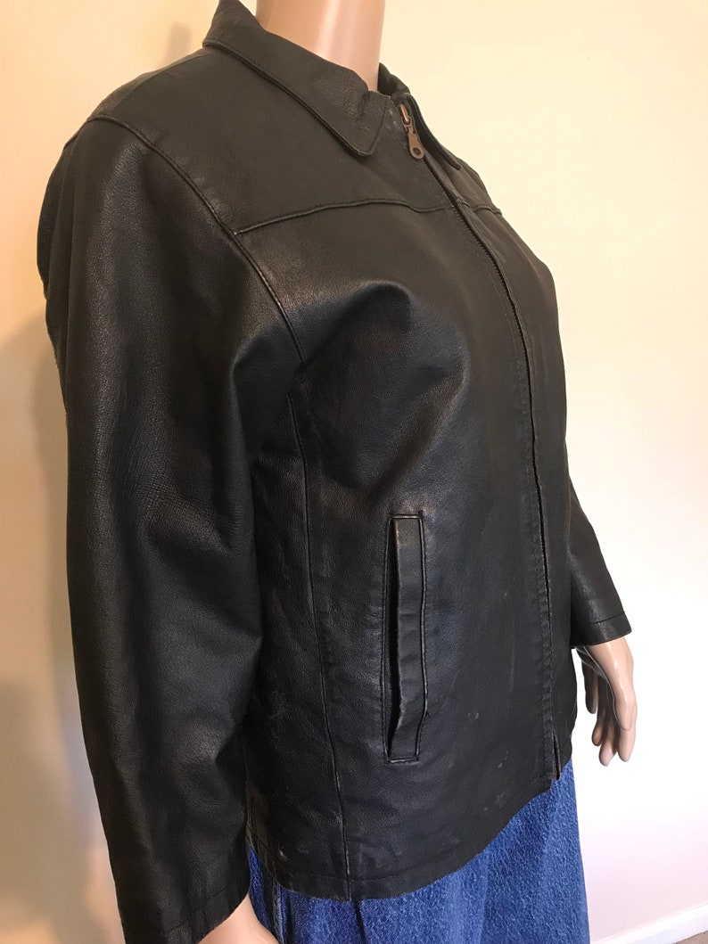 Vintage leather jacket 90s