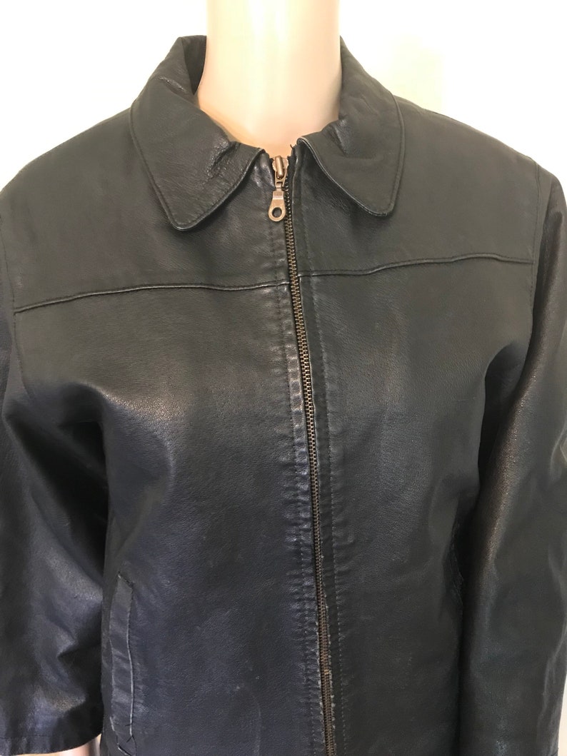 Vintage leather jacket 90s