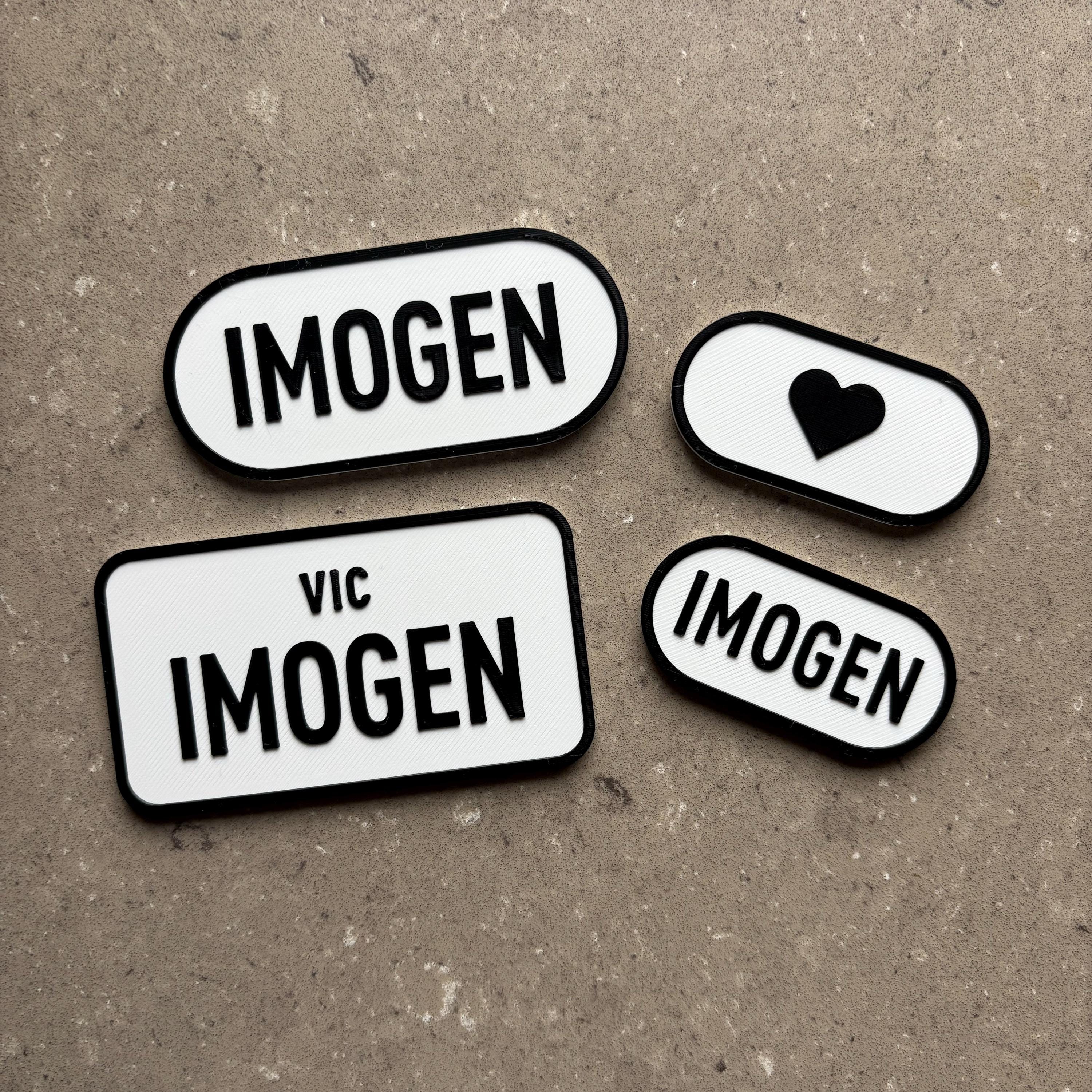 Mini Rear Number Plate Custom Mini Kids Number Plate 4 Set | Front, Rear, Sides | Cozy Coupe ...