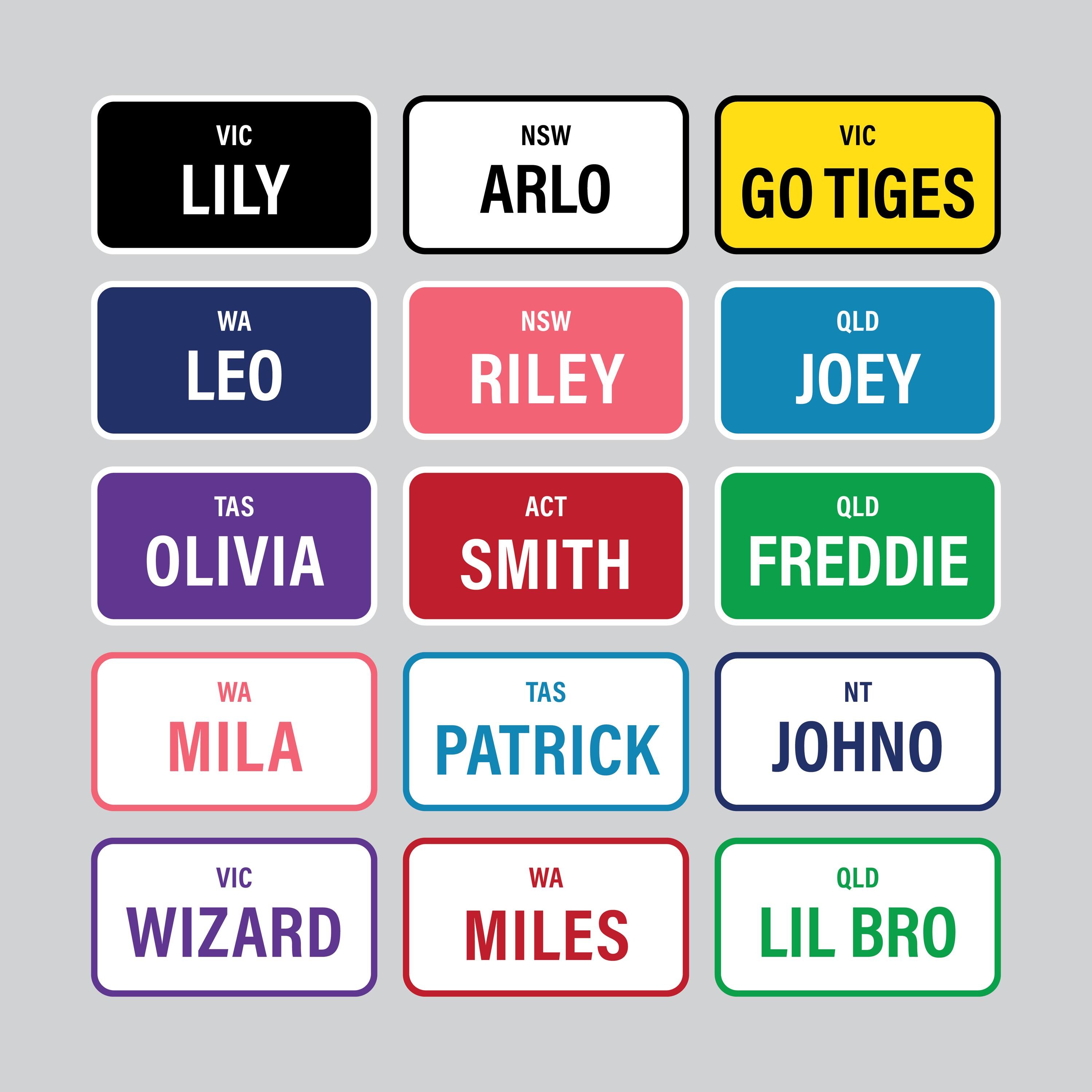 Personalised Mini Number Plate 3D Printed | Cozy Coupe Accessory ...