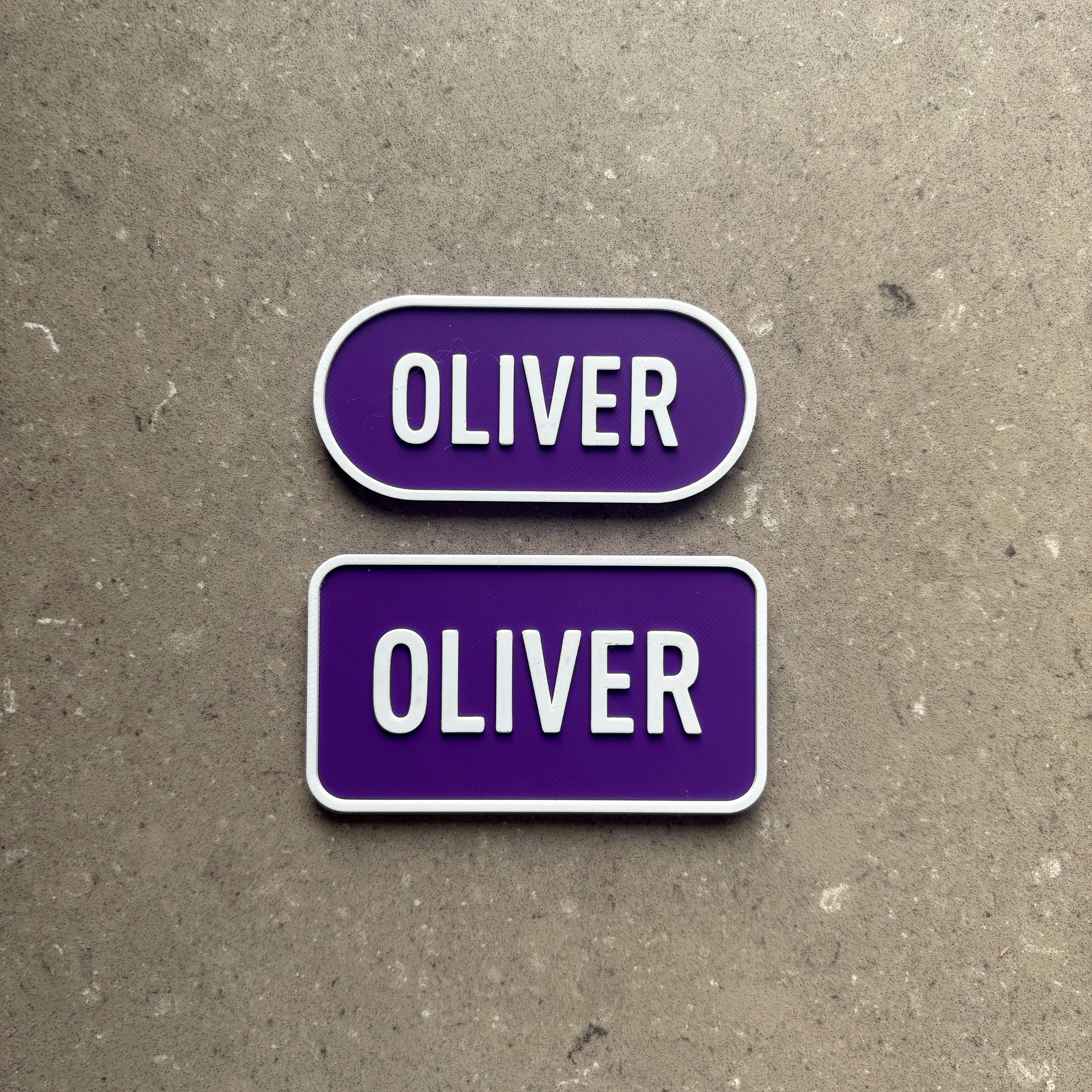 Mini Rear Number Plate Custom Mini Kids Number Plate 2 Set | Front + Rear | Cozy Coupe ...