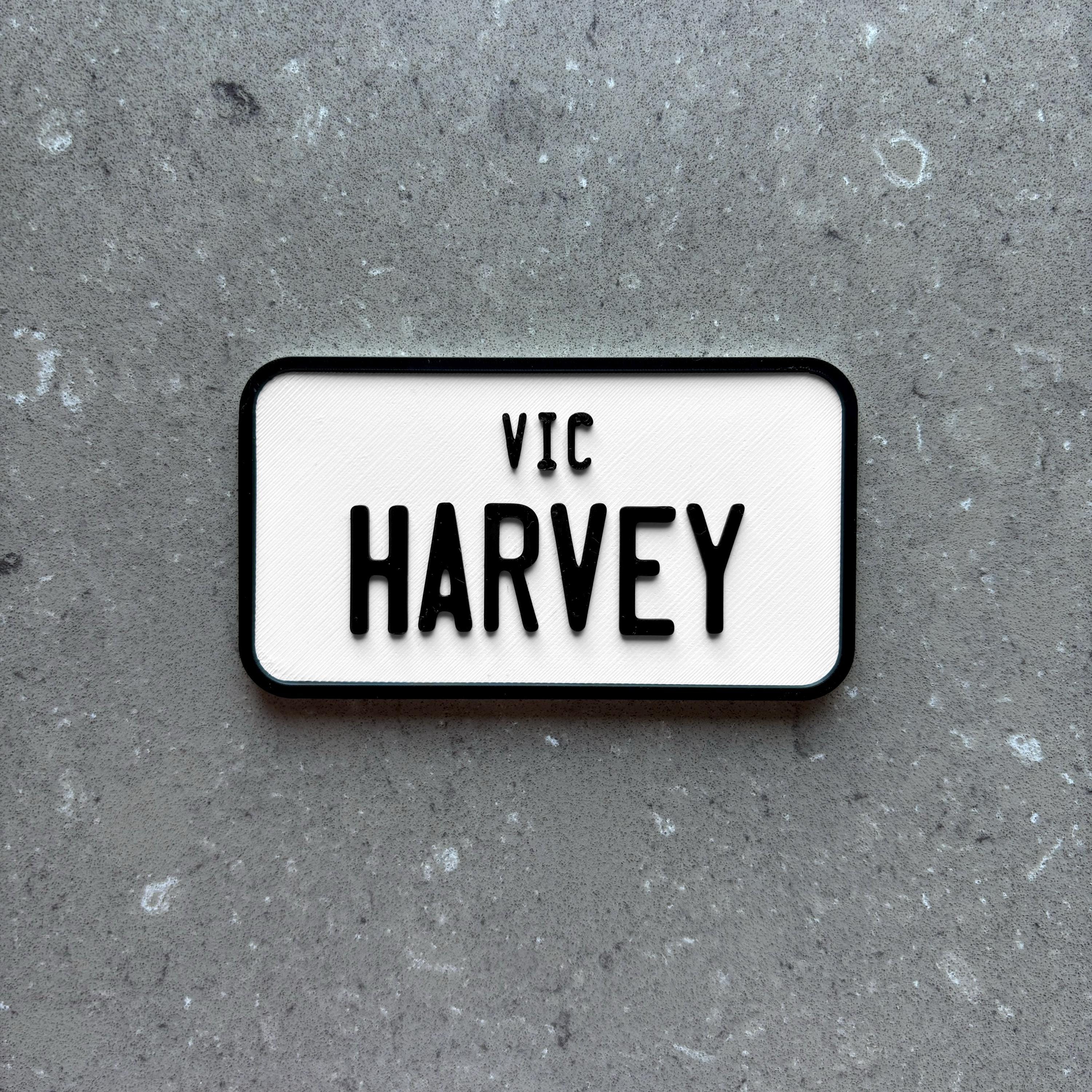 Custom Mini Kids Number Plate 3D Printed | Cozy Coupe Accessory ...