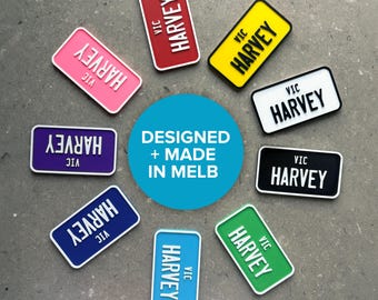 Custom Mini Kids Number Plate 3D Printed | Cozy Coupe Accessory | Traditional Font | Personalised