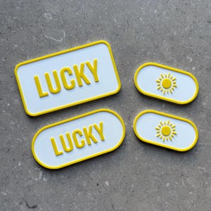 Custom Mini Kids Number Plate 4 Set | Front, Rear, Sides | Cozy Coupe Accessory | Personalised 3D Printed