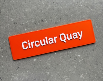 Sydney Trains Personalised Train Station Mini Signage