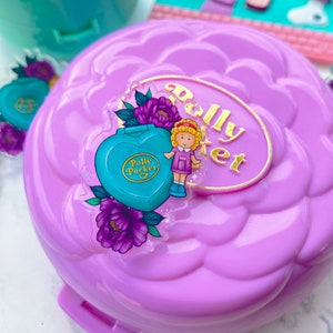 Heart-Shaped Polly Pocket - 1.5&quot; Acrylic Pin