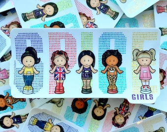 Zigazig Ah - 5" Sticker with Glitter Accents