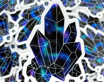 Galaxy Crystals - 3” Glitter Sticker