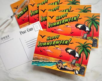 Happy Summerween - Postcard