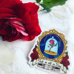 Tale As Old As Time - 3” Glossy Clear Sticker