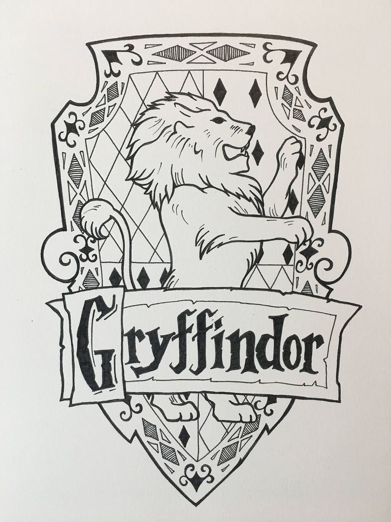 Malvorlage griffindor wappen Idea