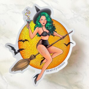 Witches In Bikinis - 4" Sticker image 2