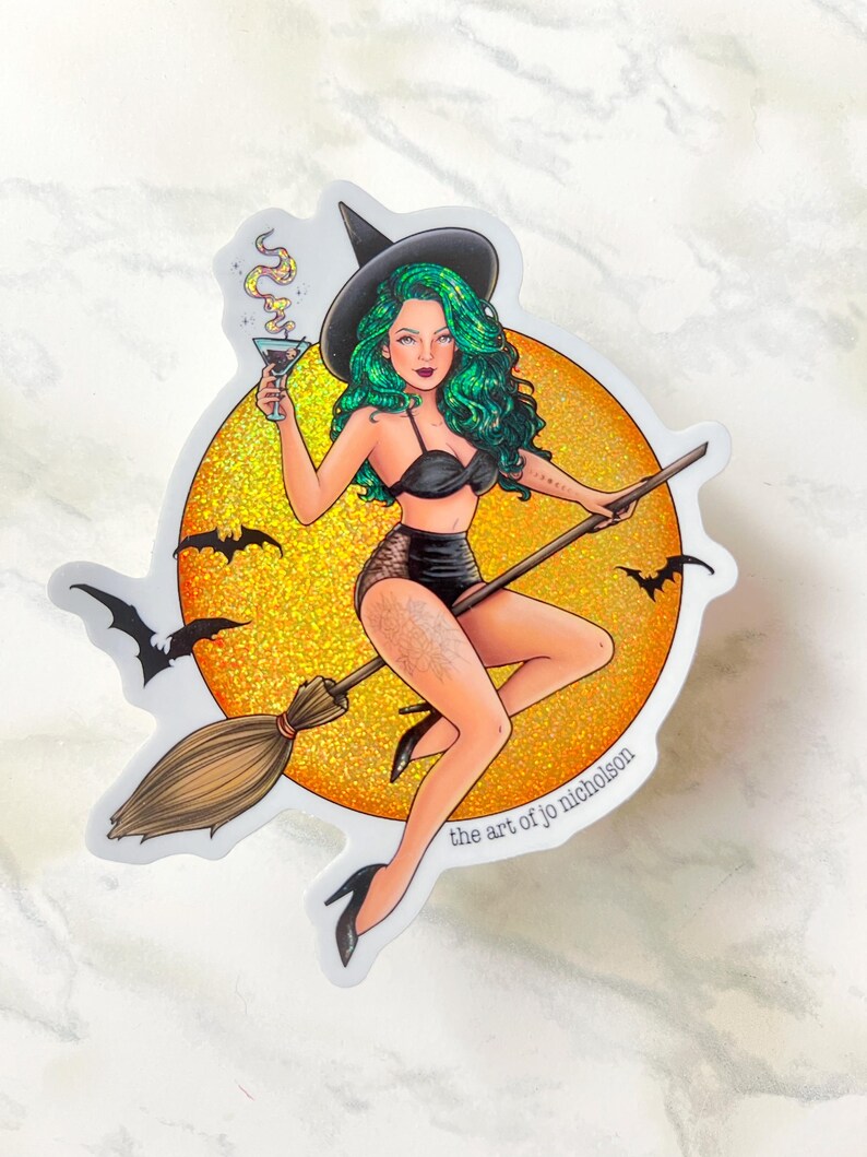 Witches In Bikinis - 4" Sticker image 2