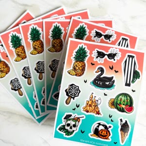 Summerween - 6.5&quot; Sticker Sheet