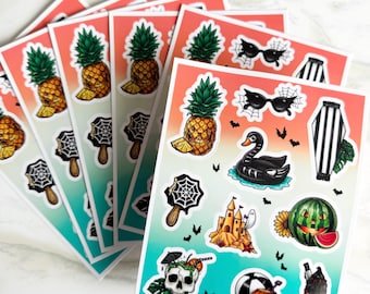 Summerween - 6.5" Sticker Sheet