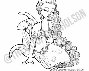 MerMagic - 5 Mermaid Coloring Pages