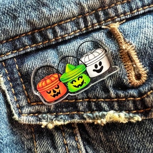 Boolicious Boo Buckets - 1.5" Acrylic Pin