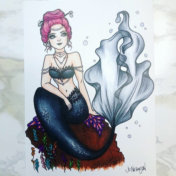 Extravagant (MerMay 2019) - 5 x 7" print