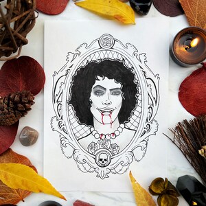 Glampire (Drawlloween 2022) - 5 x 7&quot; print