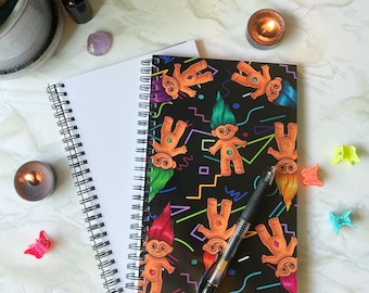 Treasure Trolls - 8.5" Spiral Notebook