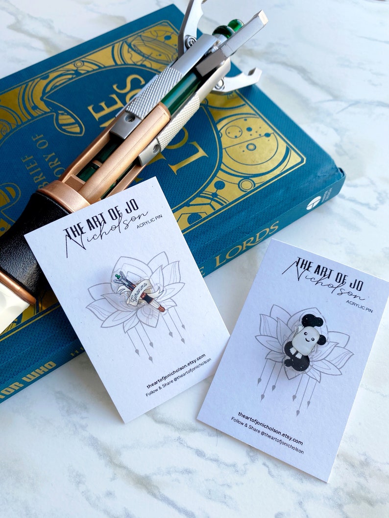Time Lord Acrylic Pin Set