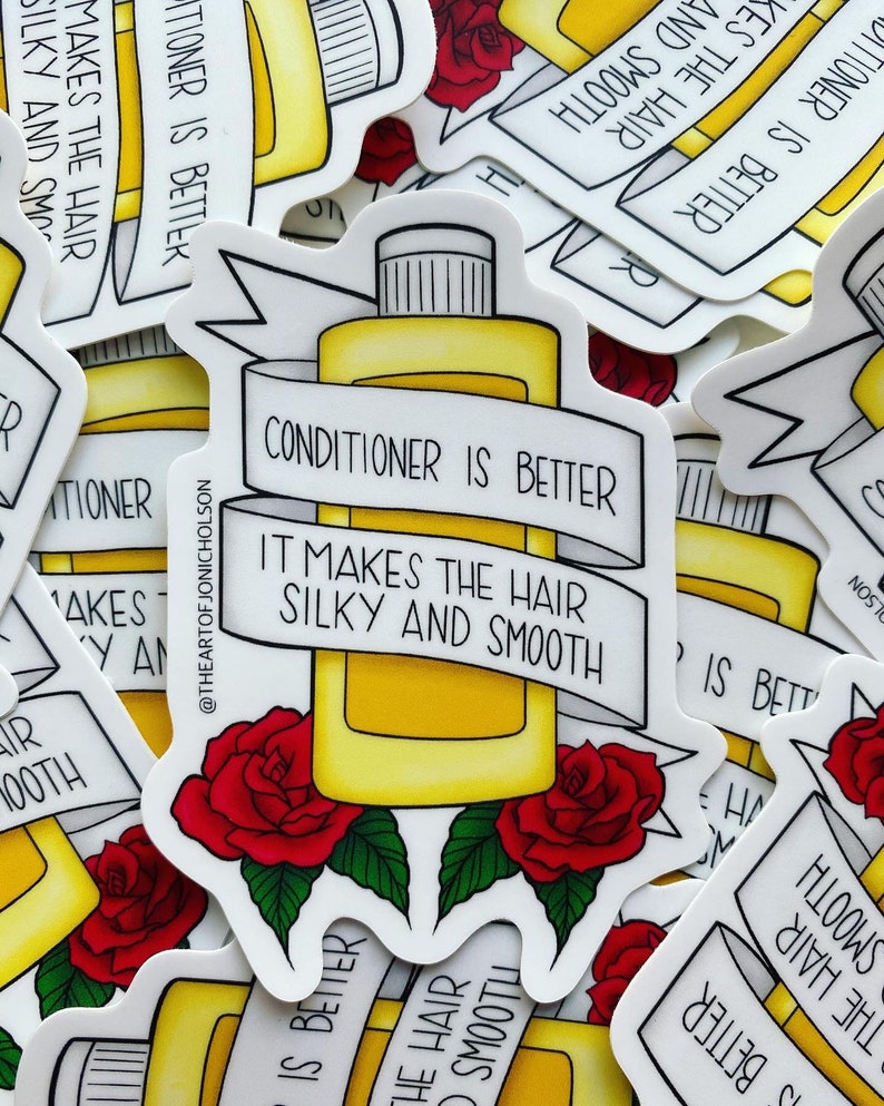 Shampoo Add Sticker Shampoo Vs Conditioner 3 Sticker Set - Etsy