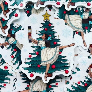 Clara & The Nutcracker - 4” Clear Sticker