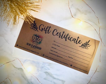 Gift Certificate