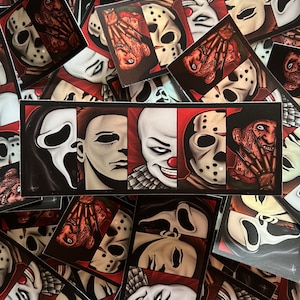 Horror Hunks - 4&quot; Sticker with Frosted Holographic Accent